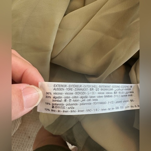 ZARA Tiered Dress With Lace Inserts Size Medium Long Sleeves, NWT - Picture 8 of 10